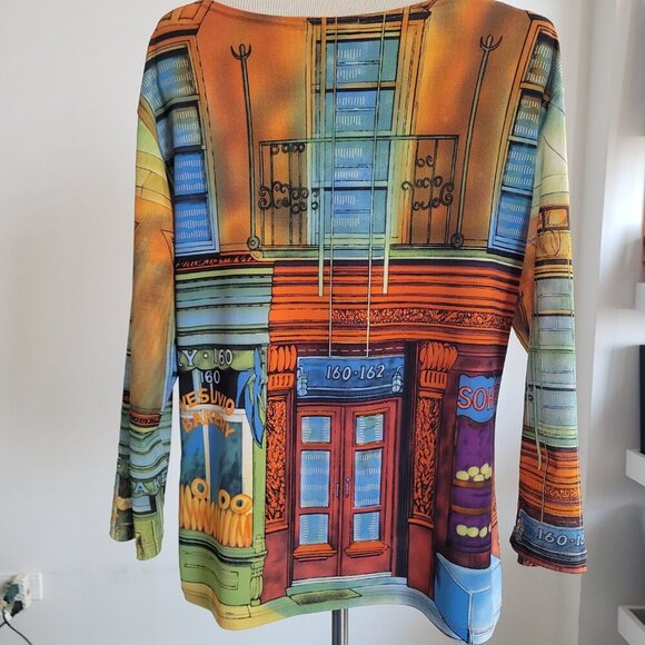 Vintage Jessica Max Women’s Art Deco Shirt (Size: Large) - Picture 8 of 14